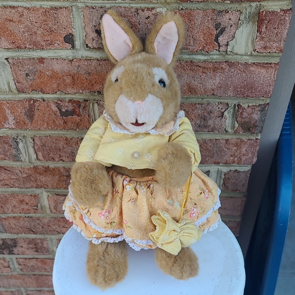 Dakin Holly Pond Hill Elizabeth Rabbit Bunny 12" Susan Wheeler Plush Toy Easter